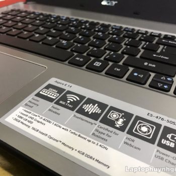 Acer Aspire E5 476 50SZ - I5 8250u/Ram 4G/HDD 1T Optane/Pin 3h/14" 20 Acer 476 I5 8250u 4g 1000g Lcd 14 Laptopcubinhduong.vn