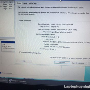 Dell Latitude 3440 - I5 4200u|Ram 4G|SSD 128G|HD|Pin 3h|14" 35 Dell E3440 I5 4200u 4g Ssd 128g Lcd 14 Laptopcubinhduong.vn 2