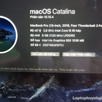 Macbook Pro 2016 - I5 2.9gh/Ram 8G/SSD 256G/13 /Touchpad" 24 Macbook Pro 2016 I5 8g Ssd 256g Lcd 13 Laptopcubinhduong.vn 1