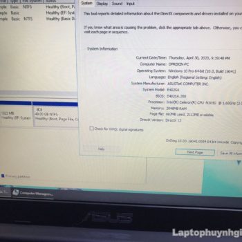 Asus E402 - N3060/Ram 2G/SSD 128G/HD/Pin 3h/14" 30 Asus E 402 N3060 2g Ssd 128g Lcd 14 Laptopcubinhduong.vn