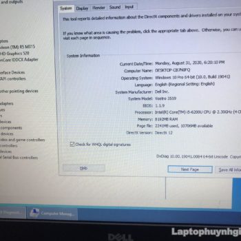 Dell Inspiron 3559 - I5 6200u/Ram 8G/SSD 128G/HDD 500G/R5/15.6" 35 Dell V3559 I5 6200u 8g Ssd 128g 500g Amd R5 Lcd 15 Laptopcubinhduong.vn 2