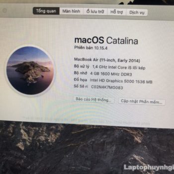 Macbook Air 2014 - I5 1.4ghz/Ram 4G/SSD 128G/HD 5000/ 11" 24 Macbook Air 2014 I5 4g Ssd 128g Lcd 11 Laptopcubinhduong.vn