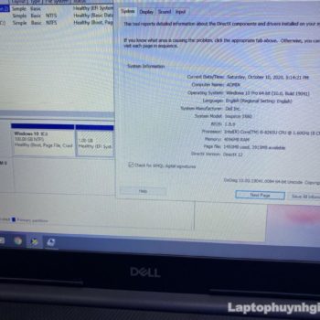 Dell Inspiron 3580 - I5 8265u/Ram 4G/HDD 1T/UHD 620/15.6" 35 Dell N3580 I5 8250u 4g 1t Lcd 15 Laptopcubinhduong.vn