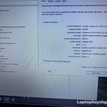 Dell Latidute 5450 - I3 6006u/Ram 4G/SSD 256G/UHD 520/Pin 3h/14" 35 Dell E3480 I3 6006u 4g Ssd 256g Lcd 14 Laptophuynhgia.com