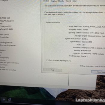Dell 7559 I7 6700H 8G M.2 256G HDD 500G Nvidia GTX960m LCD 15 FullHD Laptophuynhgia.com - Laptop Cũ Bình Dương Huỳnh Gia