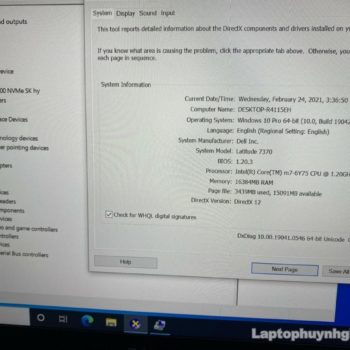 Dell Latidute 7370 - M7 6Y75 /Ram 16G/M2 512G/Pin 3h/13" 34 Dell E7370 M7 Ram 16G SSD 512G LCD 14 Fhd IPS Laptophuynhgia.com - Laptop Cũ Bình Dương Huỳnh Gia