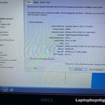 Dell Vostro 3468 - I5 7200u/Ram 4G/HDD 500G/UHD620/14" 35 Dell V3468 I5 7200u 4G HDD 500G LCD 14 Laptophuynhgia.com 3 - Laptop Cũ Bình Dương Huỳnh Gia