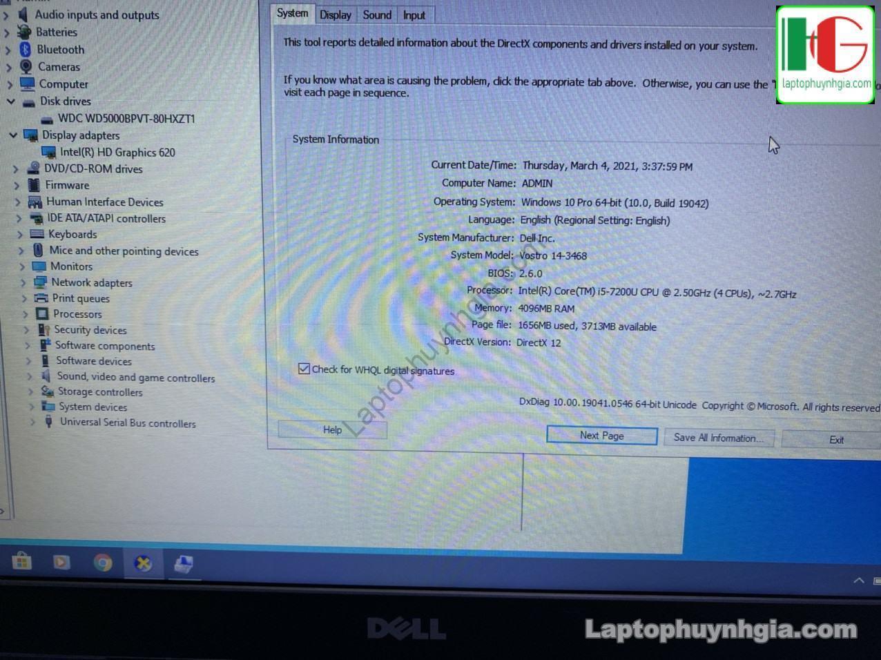 Dell V3468 I5 7200u 4G HDD 500G LCD 14 Laptophuynhgia.com 3 - Laptop Cũ Bình Dương Huỳnh Gia
