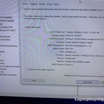 MSI GE62 - I7 7700HQ/Ram 8G/M2 128G/HDD 1T/GTX1050/15.6 FHD" 20 MSI GE62 I7 7700HQ 8G SSD 128G HDD 1T Nvidia GTX1050TI LCD 15.6 FHD Laptophuynhgia.com - Laptop Cũ Bình Dương Huỳnh Gia