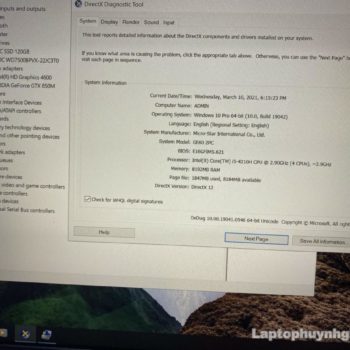 MSI GE60 - I5 4200H/Ram 8G/SSD 128G/HDD 1T/GTX850m/15.6" 20 MSI GE60 I5 4210H 8G SSD 128G HDD 750G Nvidia GTX850m LCD 15 Laptophuynhgia 2 - Laptop Cũ Bình Dương Huỳnh Gia