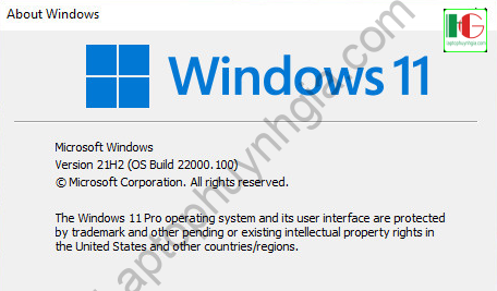 Thông tin bản Ghost Windows 11 Version Dev