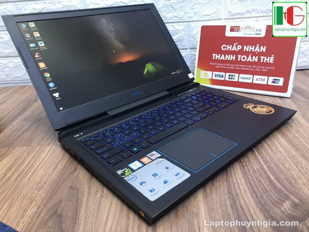 Dell G7 7588 - I7 8750HQ/RAM 16G/M2 128G/500G/GTX1060/15.6" 8 dell g7 7588 i7 8750hq ram 16g m2 128g hdd 500g nvidia gtx1060 lcd 15 6 fhd ips 3683 - Laptop Cũ Bình Dương Huỳnh Gia