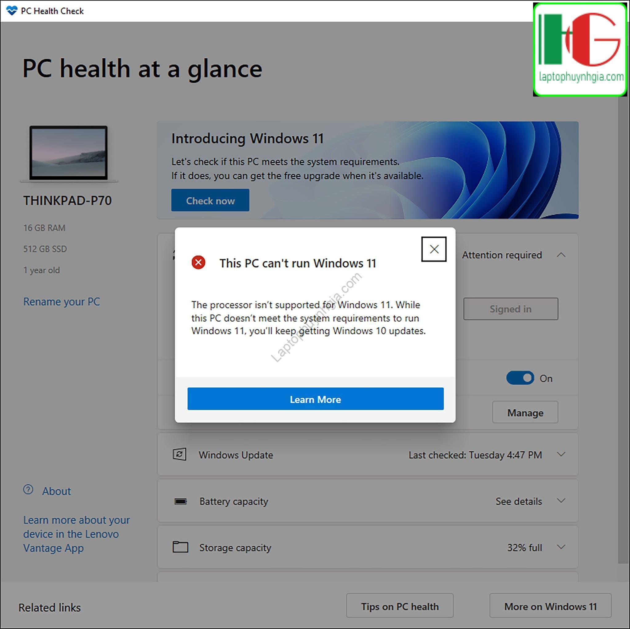 microsoft go pc health check anh huong cap nhat windows 11 9557 1 - Laptop Cũ Bình Dương Huỳnh Gia