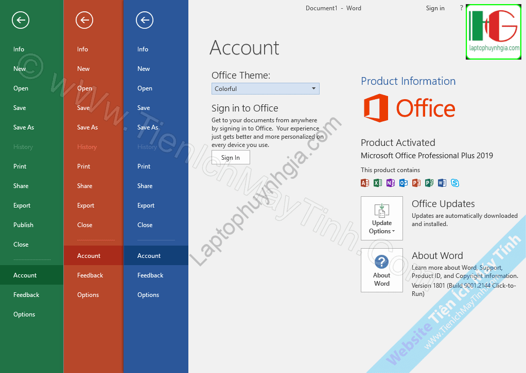 Hướng dẫn cài Microsoft Office 2019 Full tính năng 4 huong dan tai va cai dat microsoft office 2019 xai vinh vien 2138 - Laptop Cũ Bình Dương Huỳnh Gia