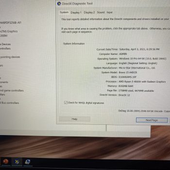 MSI Bravo 15/AMD Ryzen 5 4600H/Ram 8G/Nvme M2 256G/AMD RX5300/LCD 15.6 FHD IPS/Windows 10 8 3a058f68b65d7b03224c - Laptop Cũ Bình Dương Huỳnh Gia